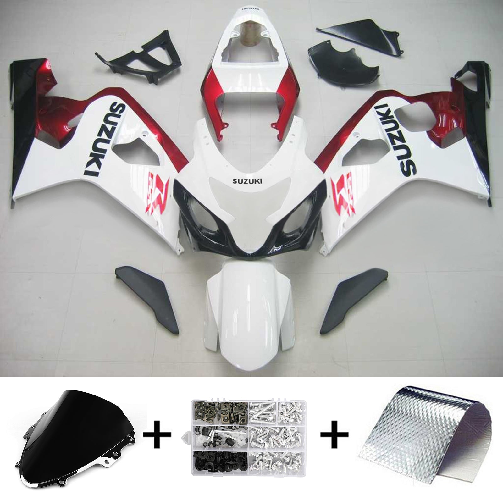 2004-2005 Suzuki GSXR 600/750 K4 Amotopart Injection Fairing Kit Bodywork Plastic ABS #124