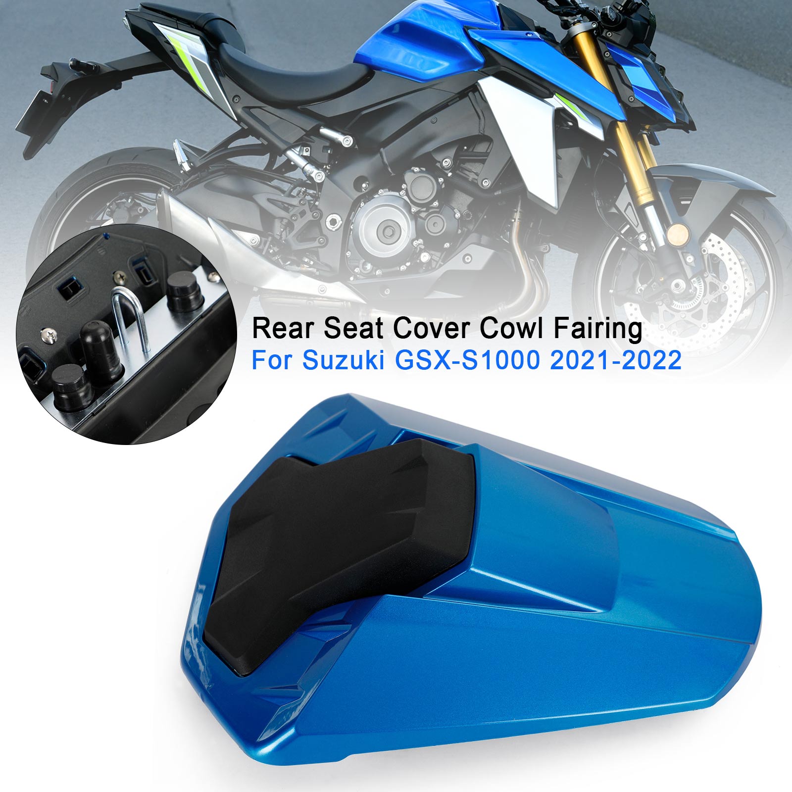 2021-2024 Suzuki GSXS 1000 GSX-S1000 Rear Seat Cover Cowl Fairing