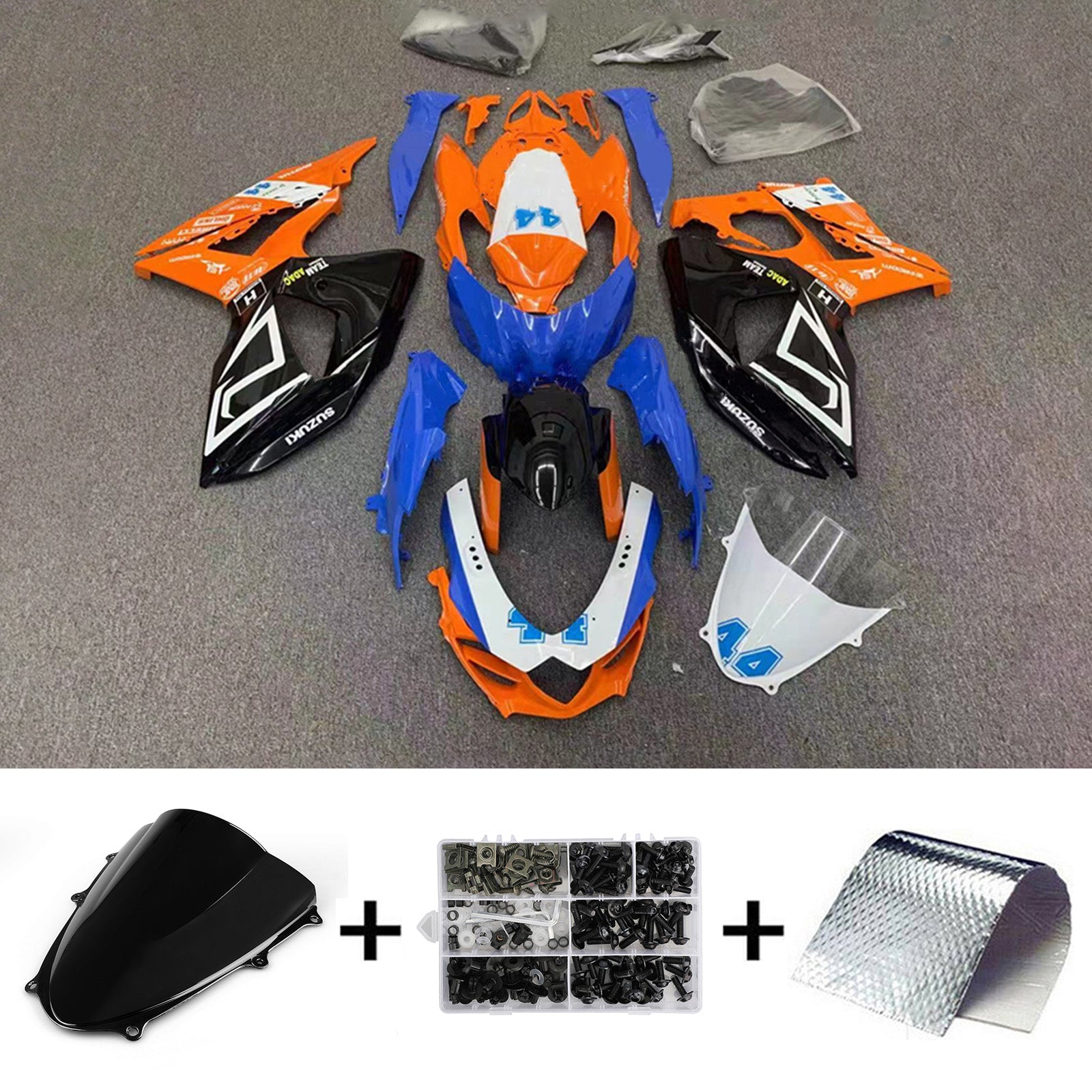 2009-2016 Suzuki GSXR1000 K9 Fairing Kit Bodywork Plastic ABS