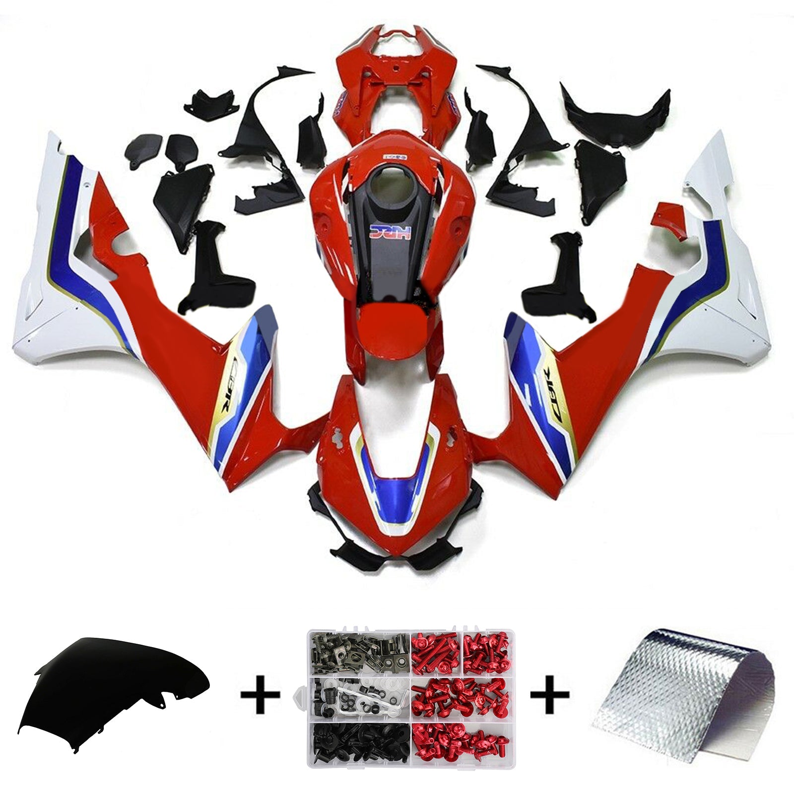 2020-2022 Honda CBR1000RR-R Kit de carénage d'injection Amotopart carrosserie plastique ABS #119