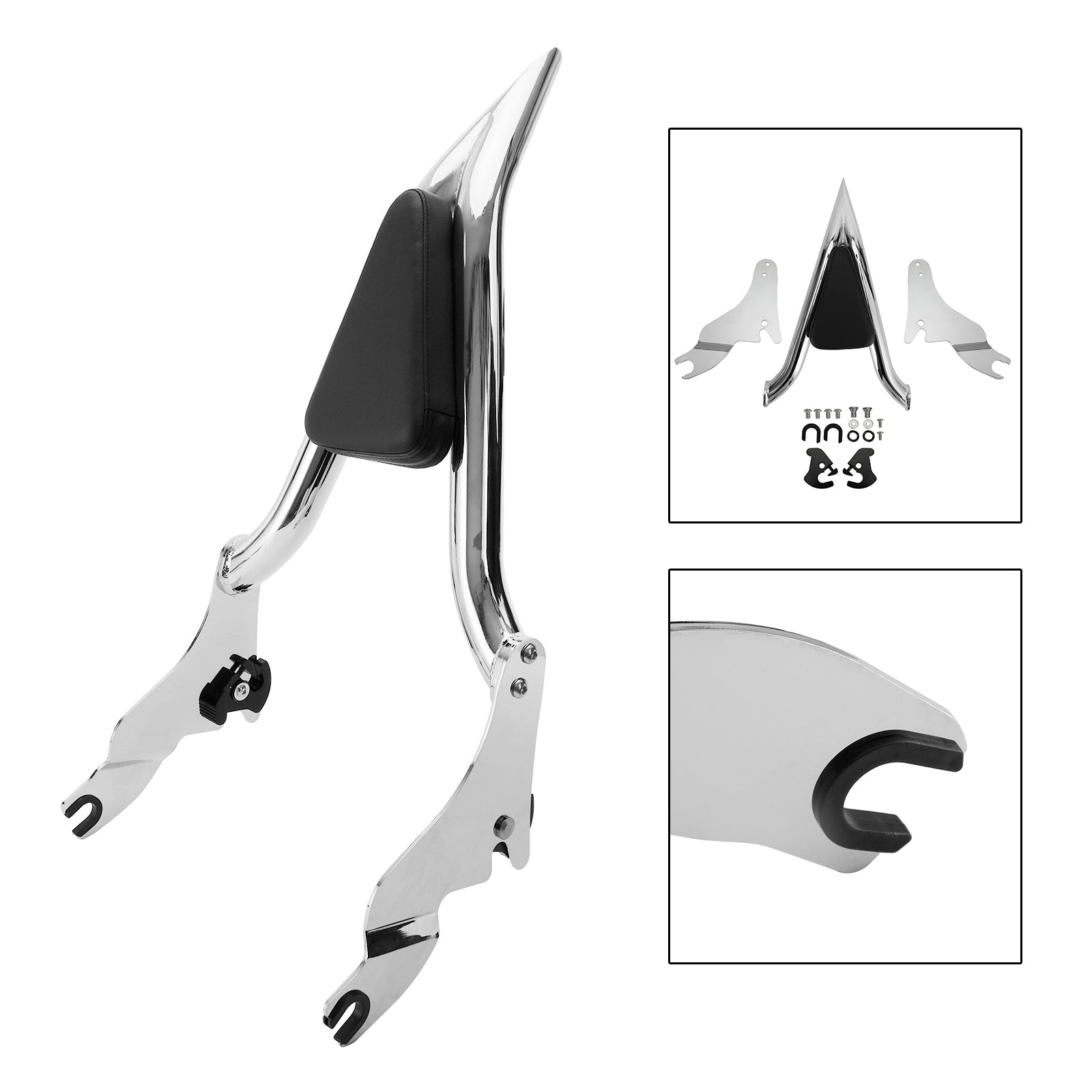2009-2022 CVO Road Glide Street Road King dossier Sissy Bar
