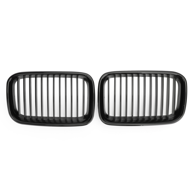 Paar Glanzend Zwart Nier Sport Hood Grill Grille Voor 1992-1996 BMW E36 318i 325i