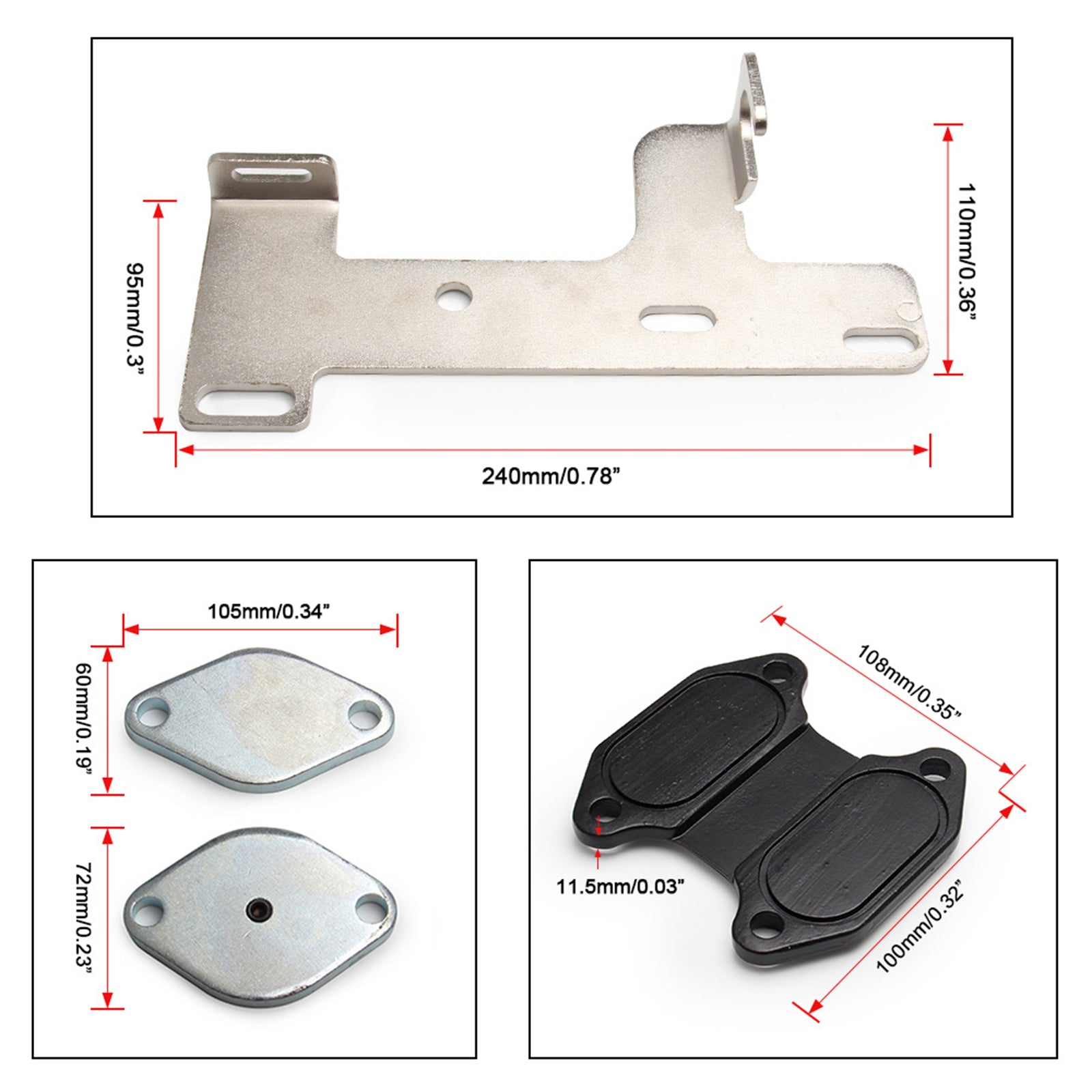 2010-2014 Dodge Ram 2500 3500 6,7 L Diesel Cummins Kit de suppression EGR Fedex Express