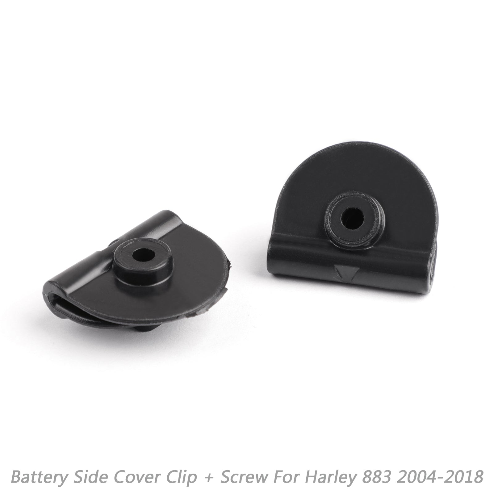 2004-2018 Harley Sportster XL883 XL1200 2pcs Batterie Couvercle Latéral Gauche Clip + Vis Générique