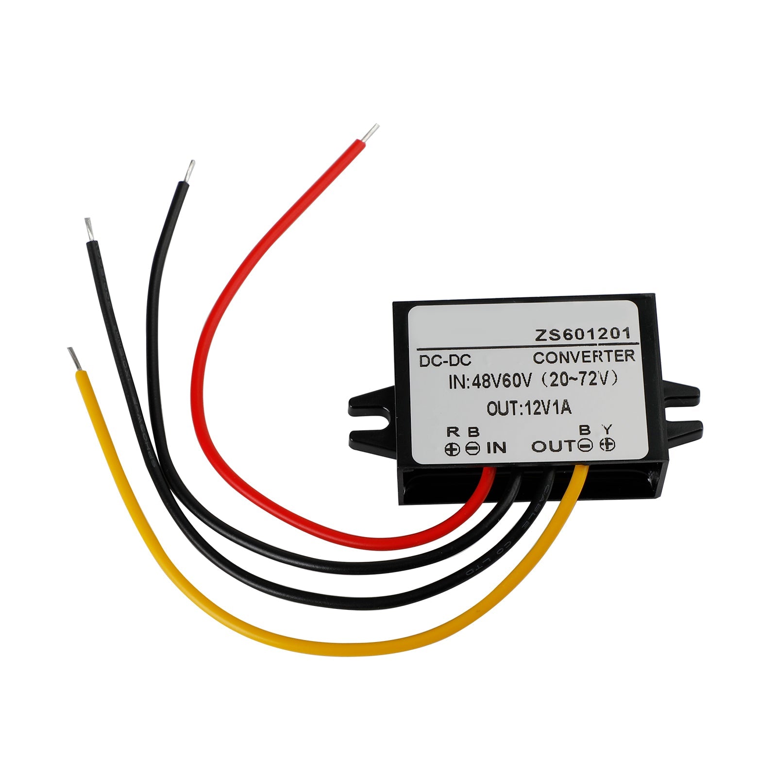 Convertisseur DC-DC étanche 60V abaisseur à 12V, Module d'alimentation de voiture