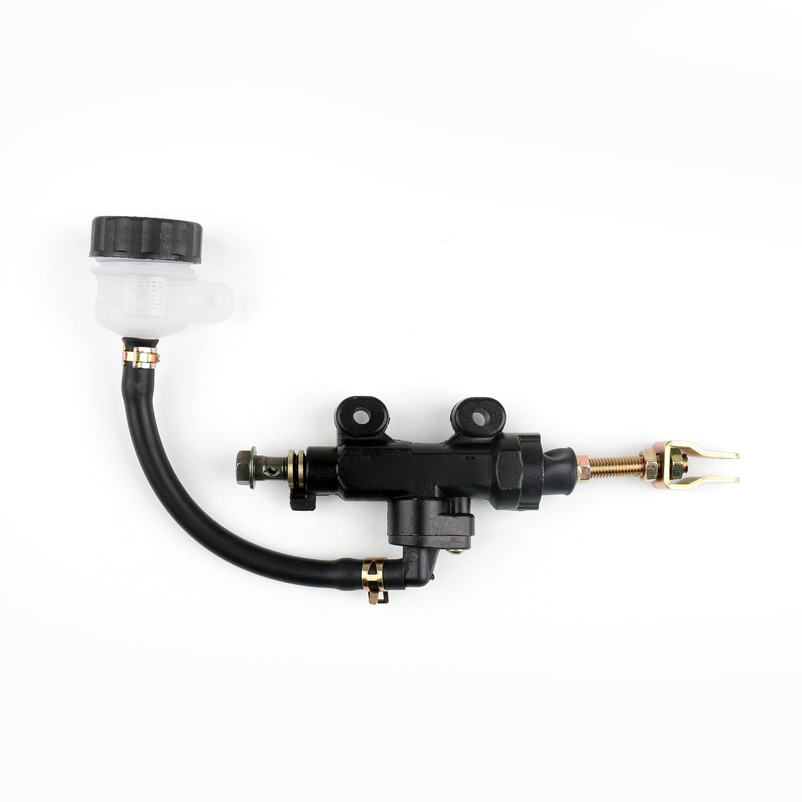 Motorcycle Rear Master Cylinder Hydraulic Brake Pump Fluid Reservoir Black Generic