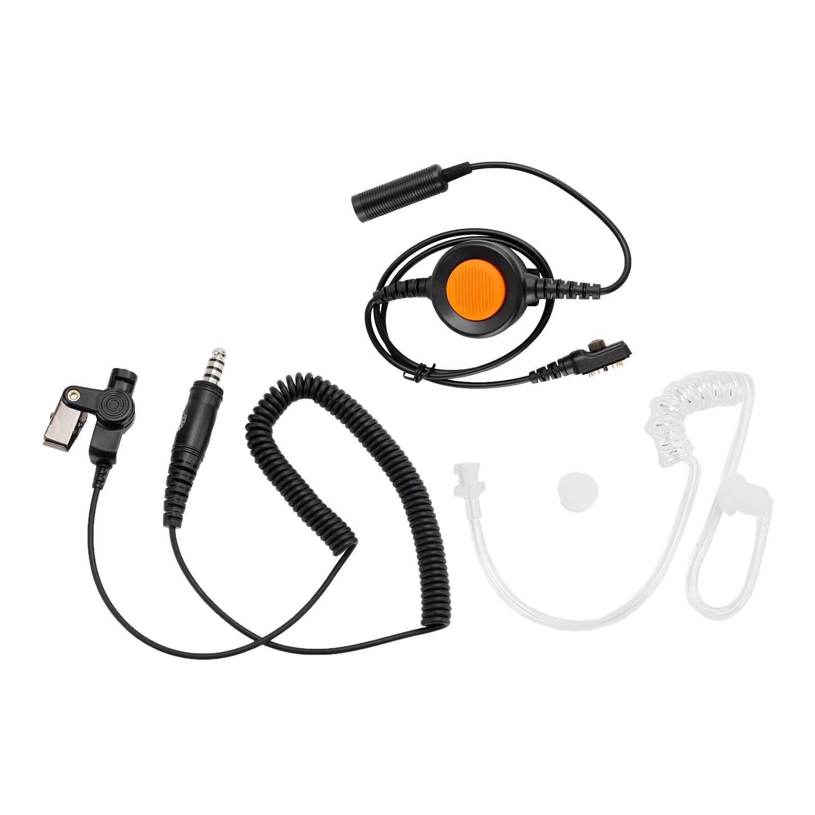 7.1-A3 enkele transparante buis-headset 6-pins U94 PTT voor Hytera PD780/700G/580