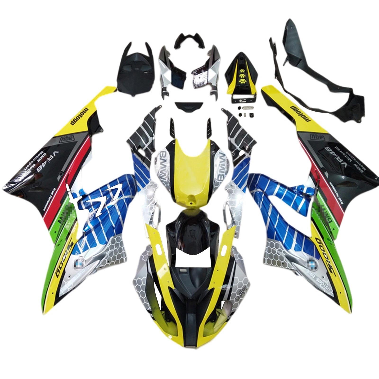 2017-2018 BMW S1000RR Fairing Kit Bodywork Plastic ABS