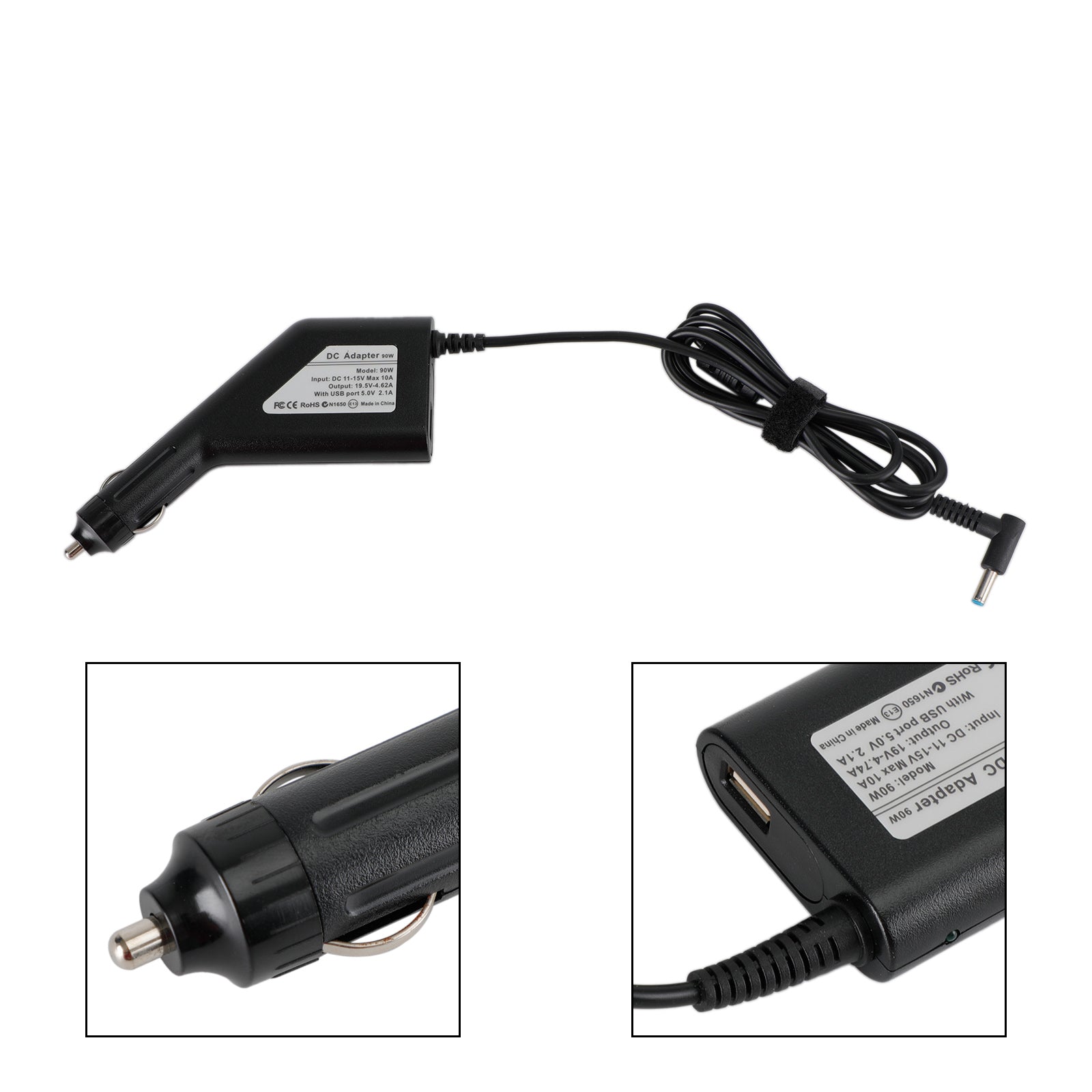 19,5V 4,62A laptopcomputers Autolader DC-lichtnetadapter voor Hp Envy 14/15