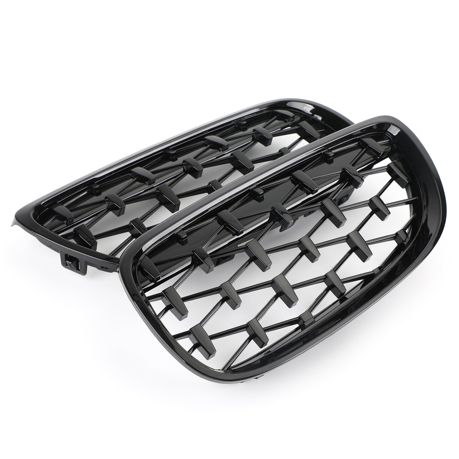 Front Nieren Grill Fit voor BMW 2007-2010 E92 E93 328i 335i 2DR Meteor Zwart Generiek