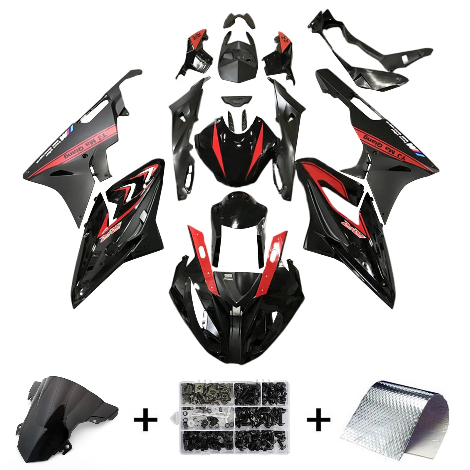 2015-2016 BMW S1000RR Fairing Kit Karosseri Plast ABS