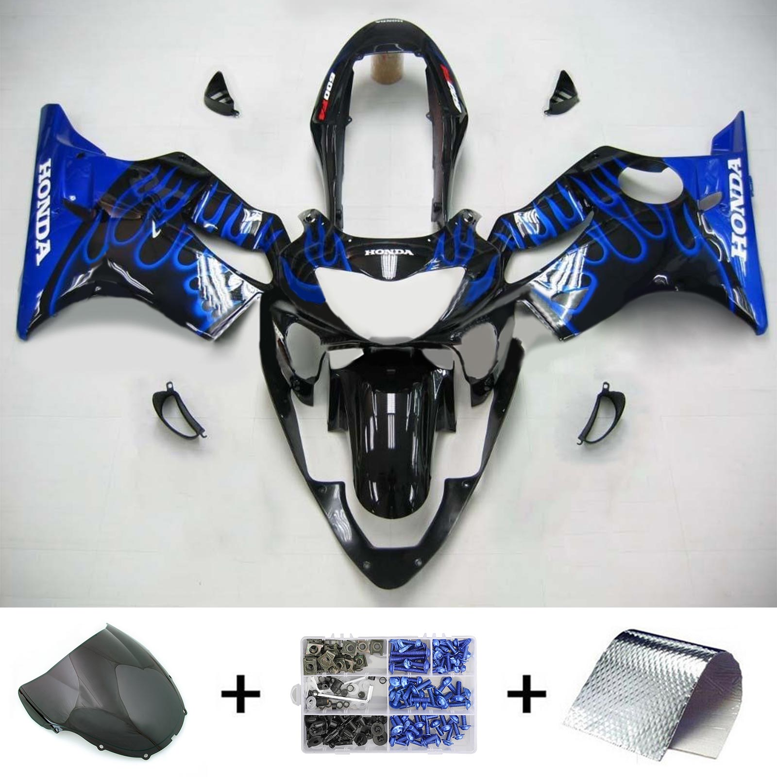 1999-2000 Honda CBR600F4 Amotopart Injection Fairing Kit Bodywork Plastic ABS #102