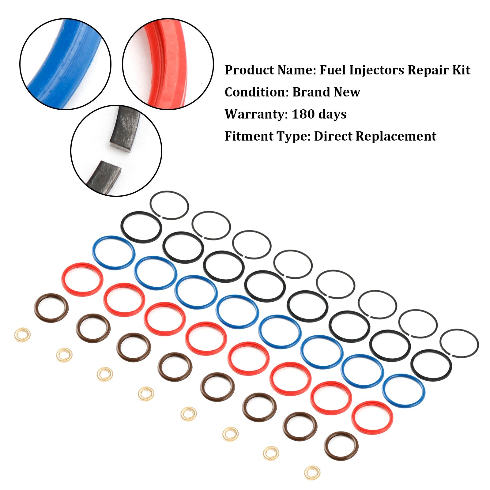 Kit de réparation d'injecteur de carburant, 8 pièces, XC3Z9229AB, adapté à Ford 7,3 l, course électrique CM5010