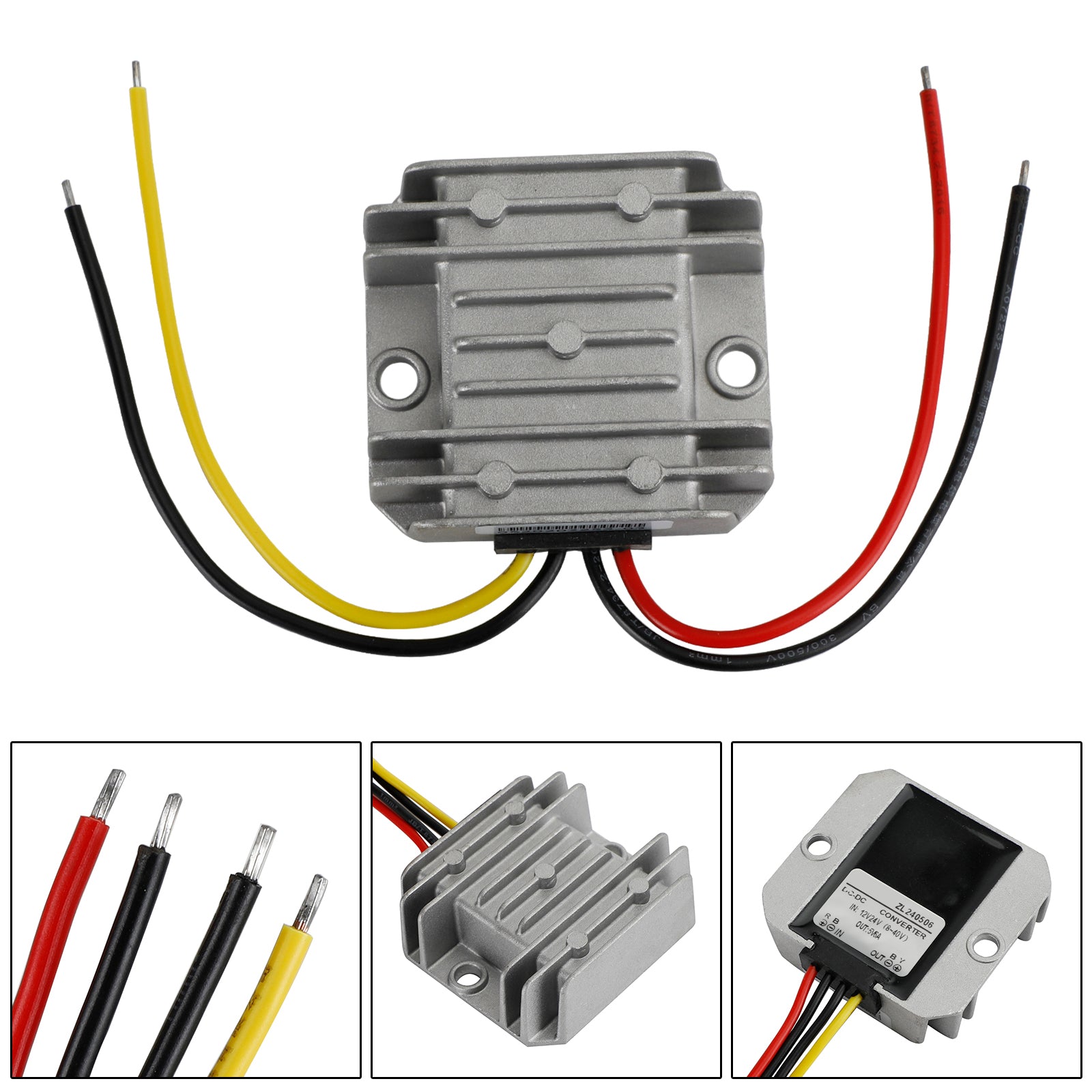 Step Down DC/DC Buck-converter 12V/24V naar 5V 6A regelaar-voedingsmodule