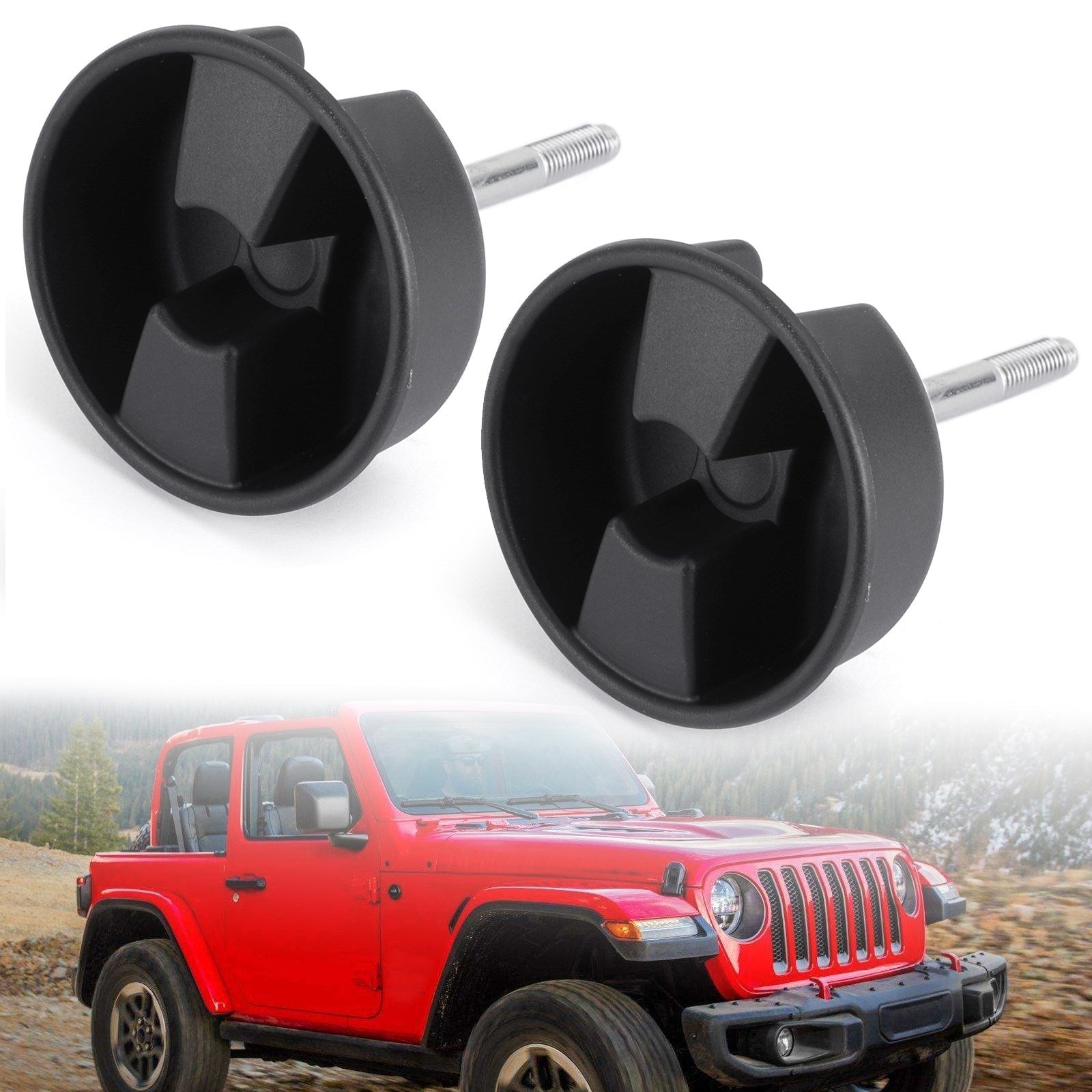 2pcs Jeep Wrangler 2007-2017 Hardtop Freedom Top Mounting Knob Screws