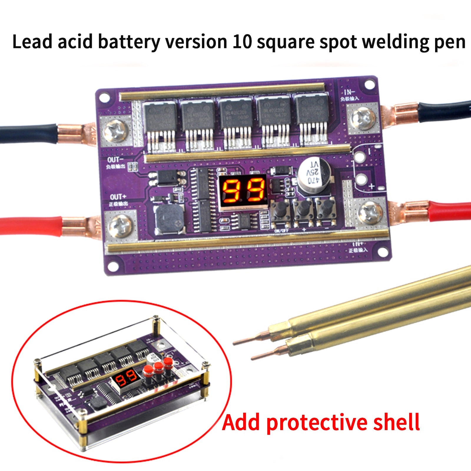 99 Gears Of Power Adjustable Mini Spot Welder Controller Board DIY Kit