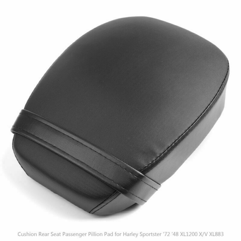 Sportster '72 '48 XL1200 X/V XL883 Cushion Rear Seat Passenger Pillion Pad Generic