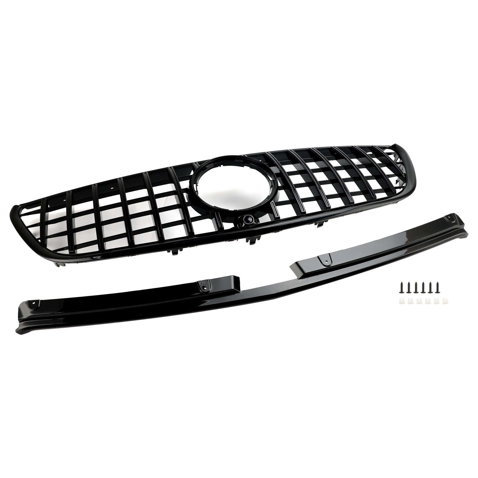 Vito 2015-2019W447 Grille de pare-chocs avant noire brillante de style Mercedes GT