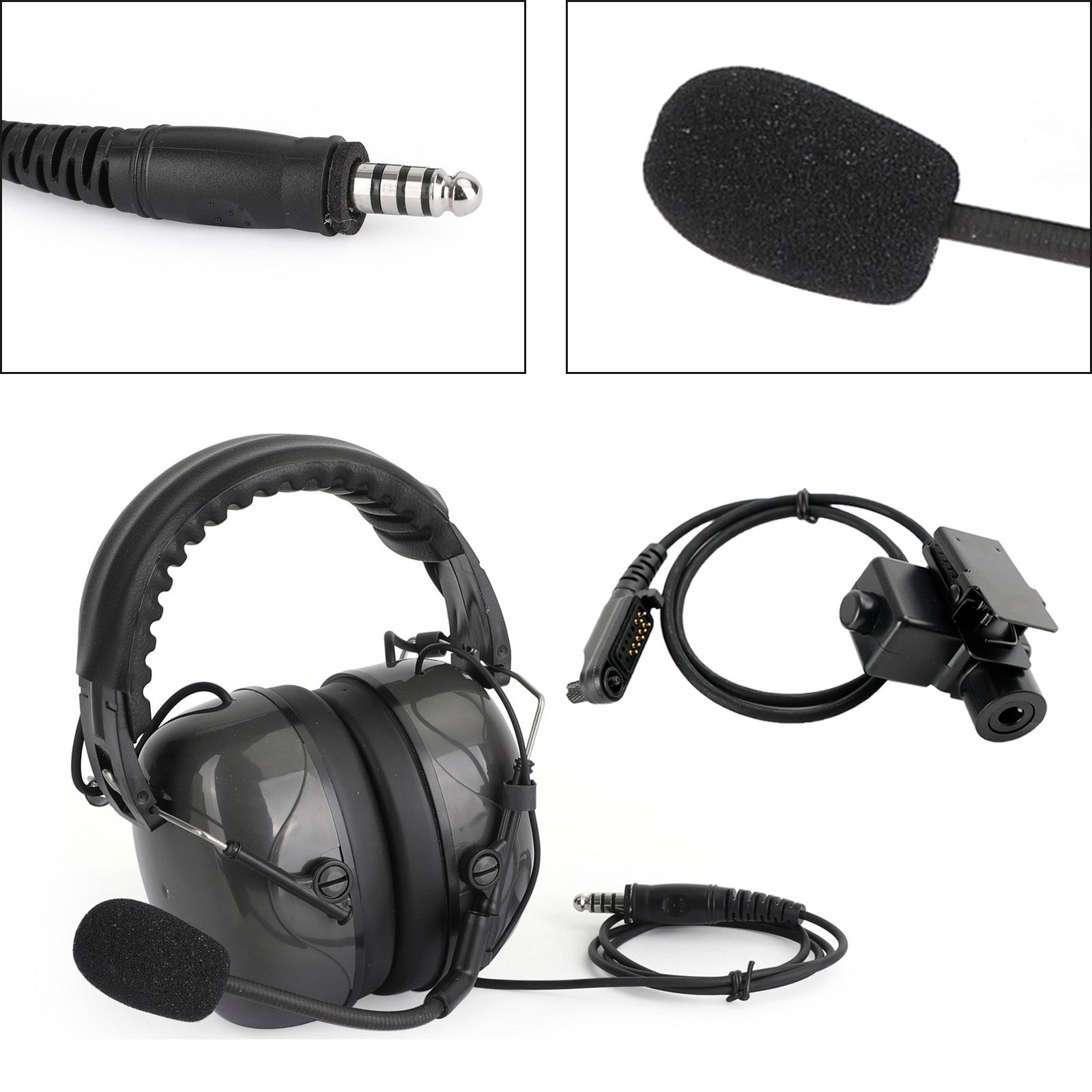 7.1-C5 verstelbare ruisonderdrukkende headset voor Hytera PD600 PD602 PD602g PD605