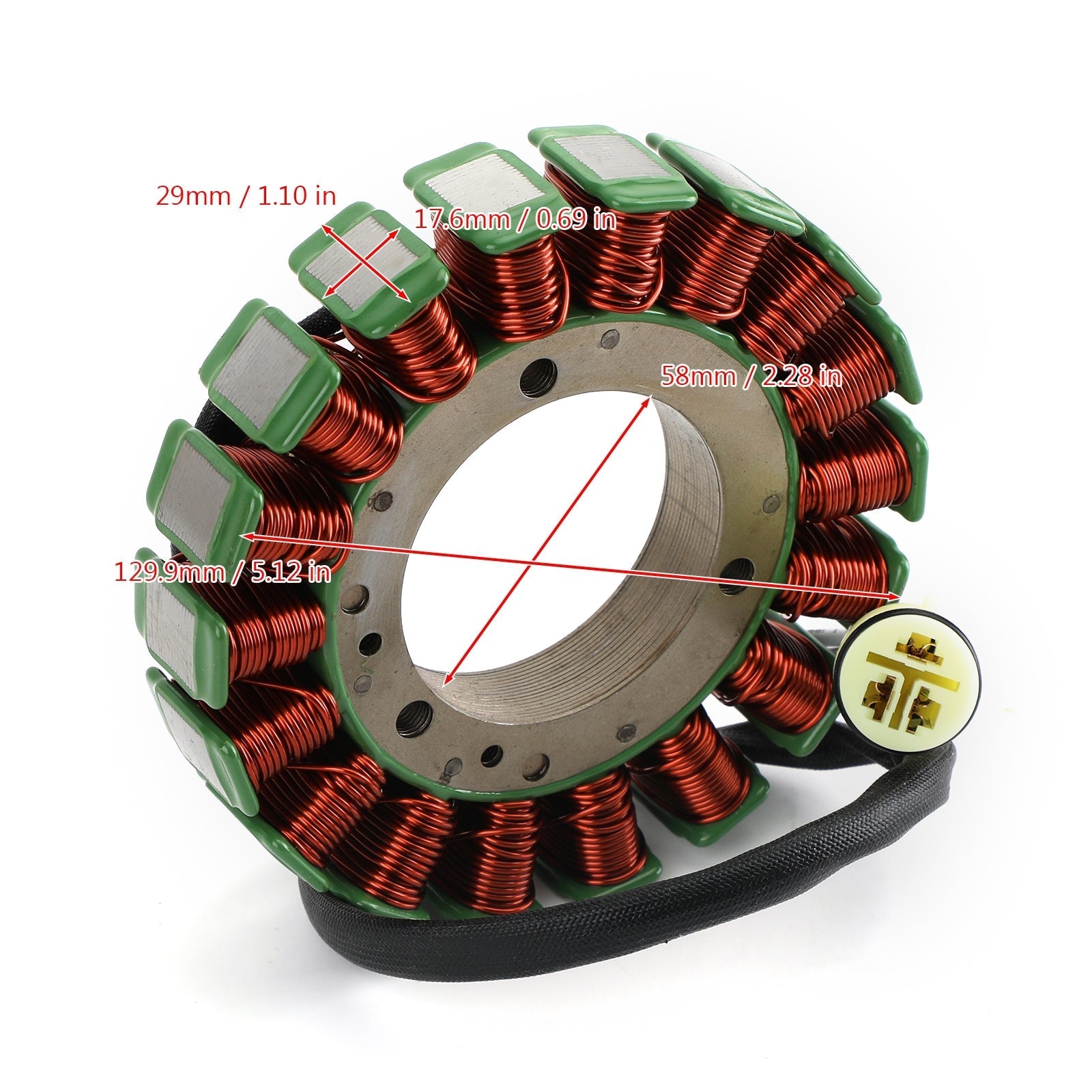 STATOR GENERATOR DYNAMO voor Yamaha F75 F80 F90 F100 4-takt buitenboordmotor 99-04