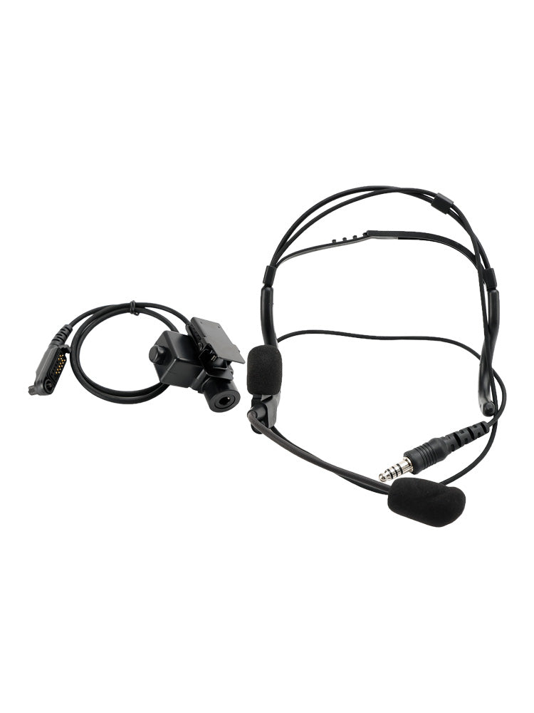 Casque tactique à prise arrière 7.1-C8, 6 broches, U94 PTT pour HYT PD682g PD662g PD665