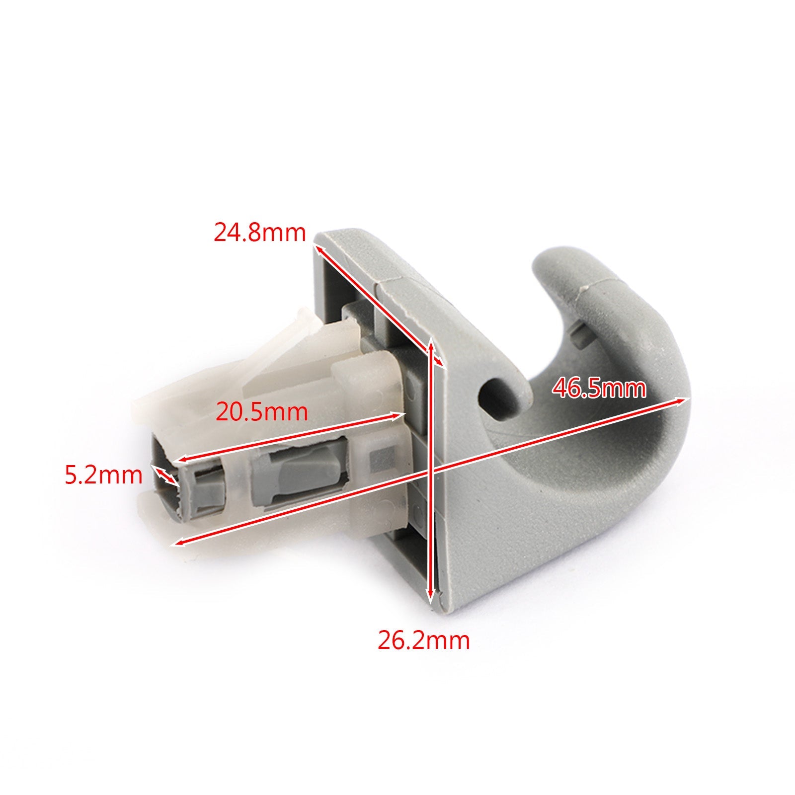 Areyourshop Gray Sun Visor Clip Fits For TOYOTA Camry Corolla Highlander RAV4 Prius Solara Generic