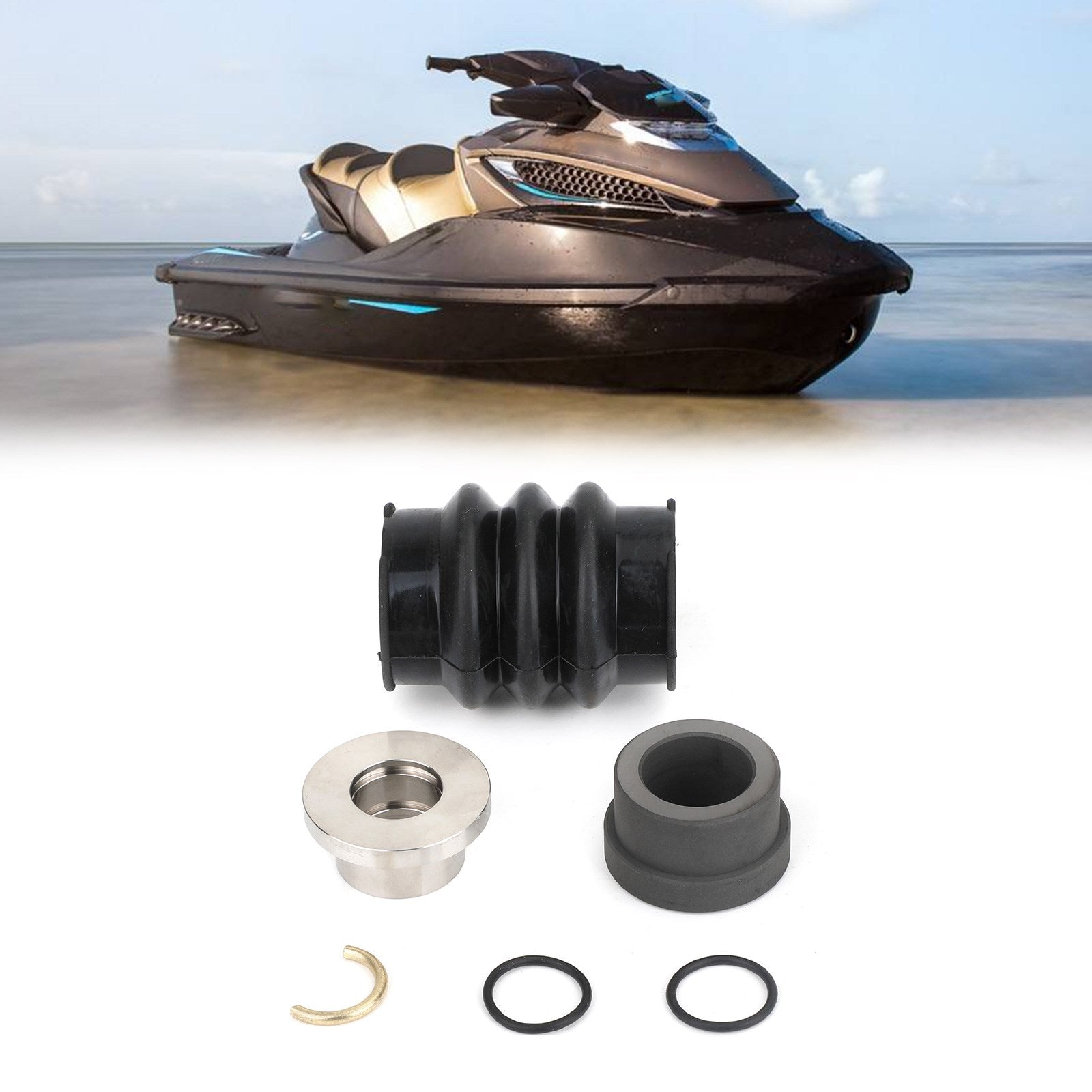 Carbon Seal Drive Line Rebuild Repair Kit & Boot for Sea Doo 717 720 787 800 951