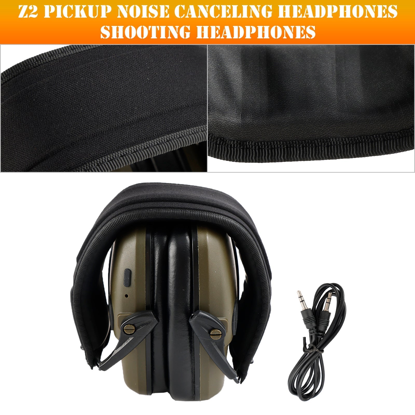 Z2 Geluidsopname en ruisonderdrukkingsreductie Oorhaak-headset Opname-oortelefoon