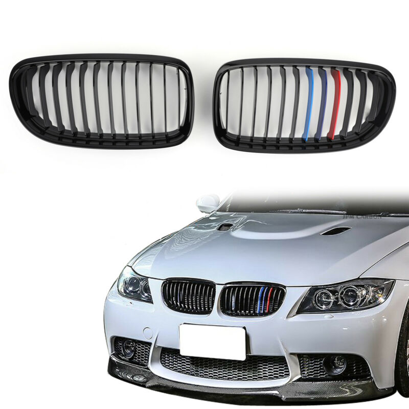 2009-2012 BMW E90 E91 LCI Front Kidney Grill Mesh Grille Nose Generic