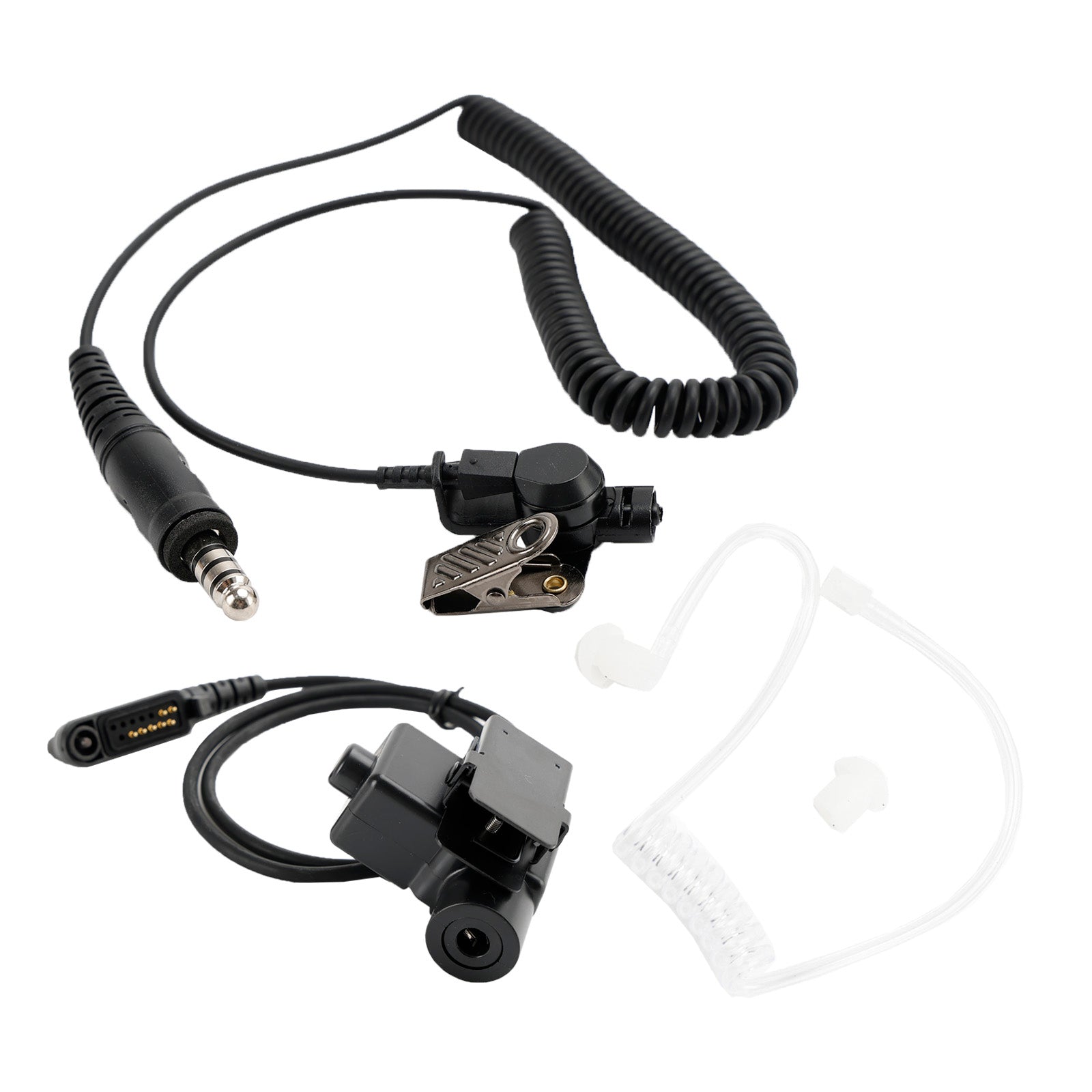 For HYT PD680 PD685 X1E X1P 6-Pin U94 PTT 7.1-A3 Single Transparent Tube Headset