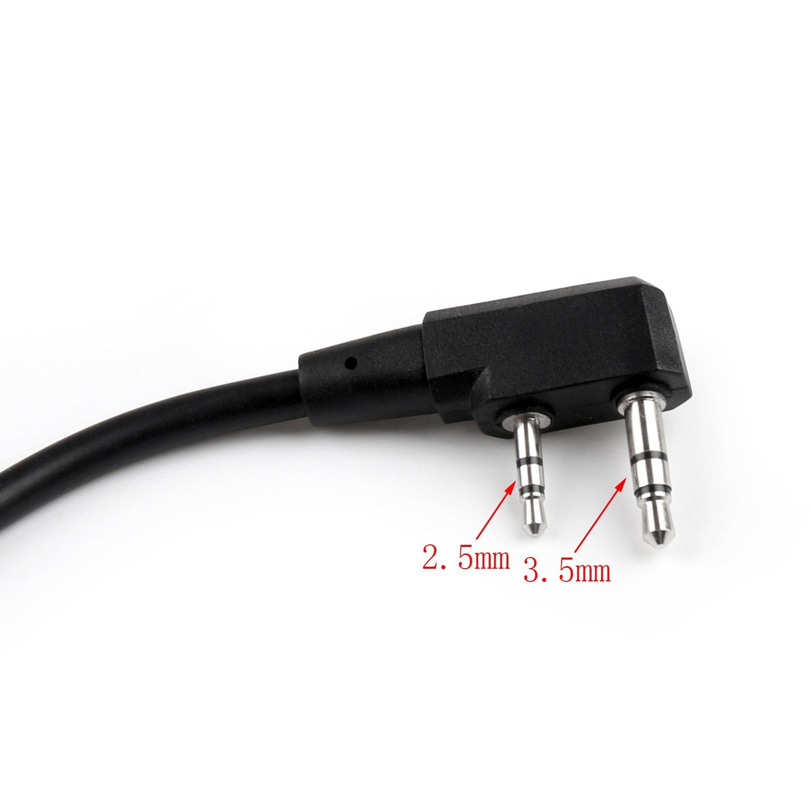 Verstelbare ruisonderdrukkende headset geschikt voor Kenwood BaoFeng TK3107 TK3207