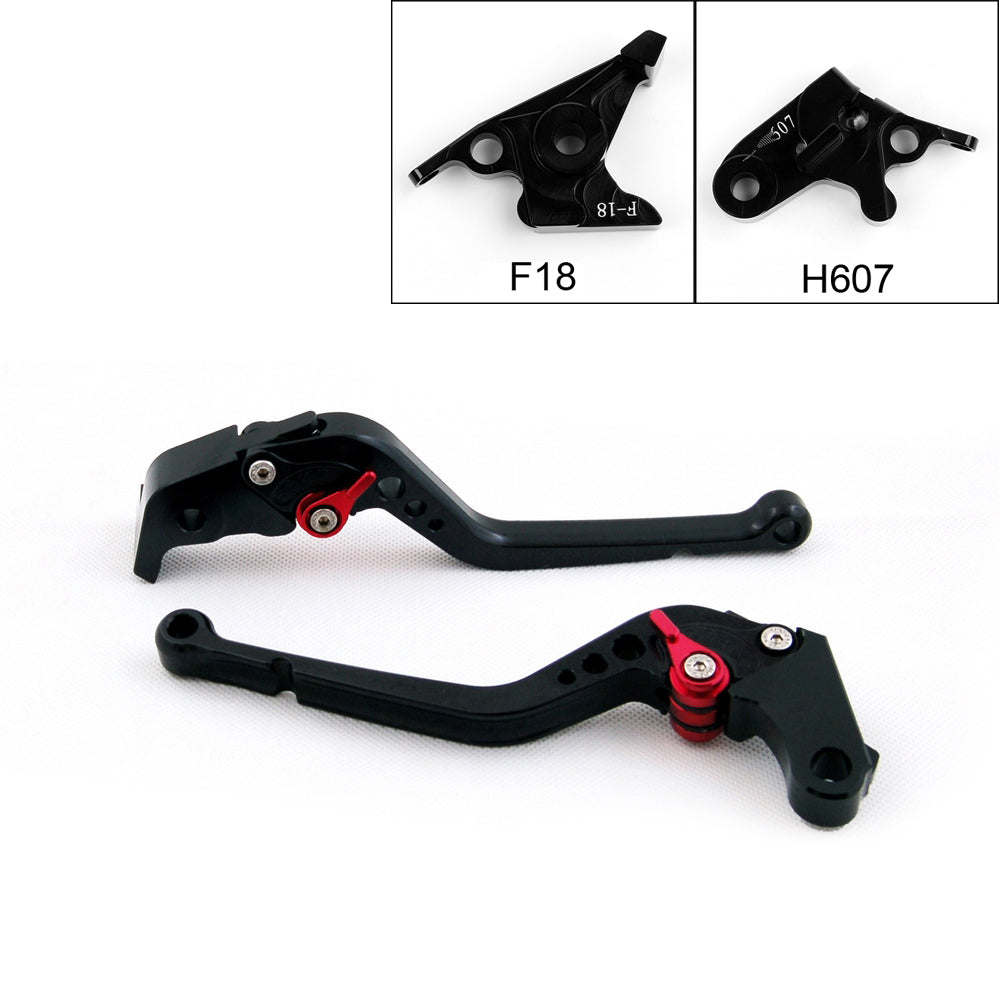 Long Brake Clutch Levers For Honda 07-13 CBR600F 11-13 CBF600/SA Black Generic