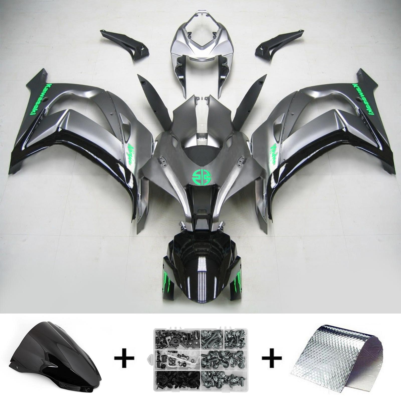 2021-2024 Kawasaki ZX-10R ZX10R Amotopart Injection Fairing Kit Kawasaki ABS #101