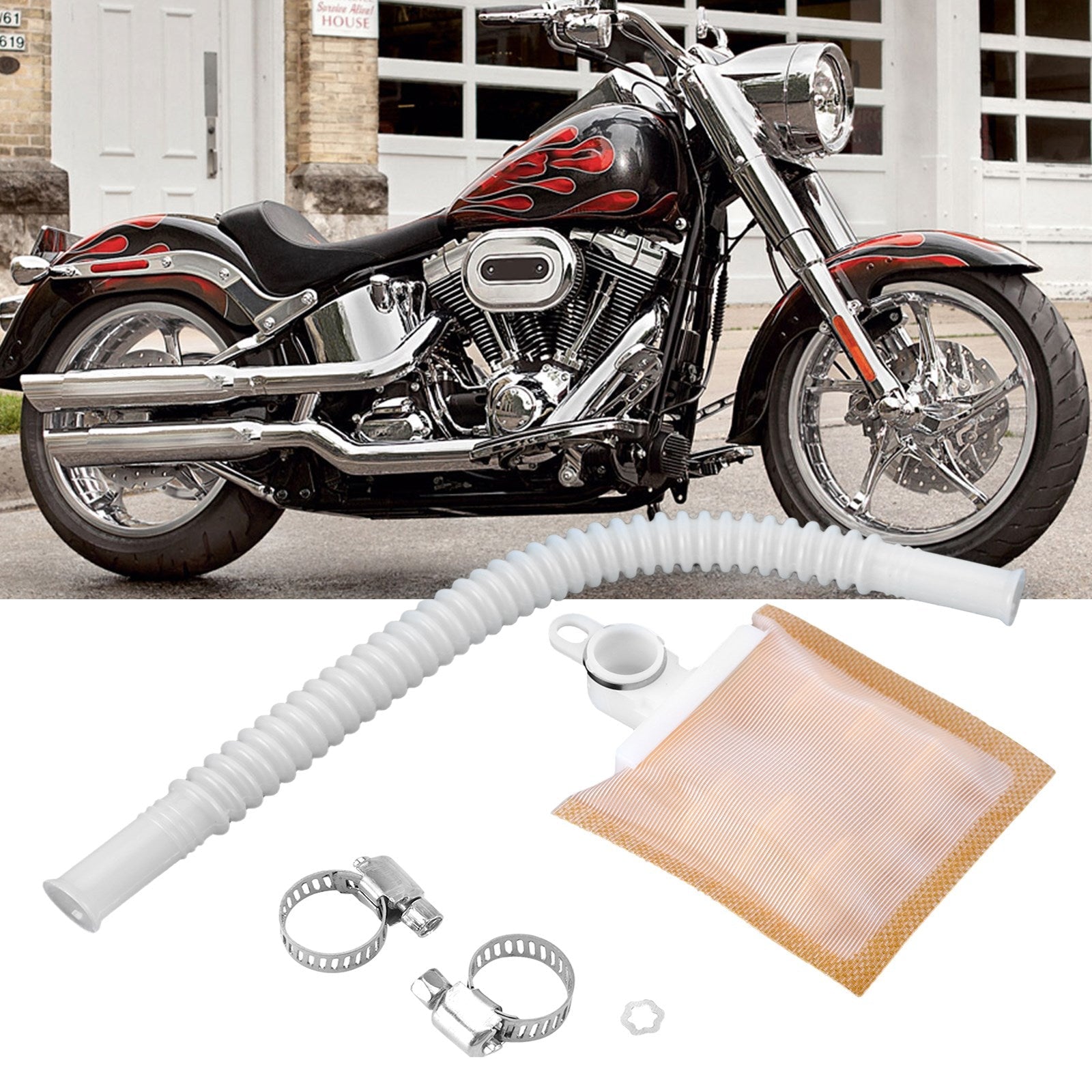 Strainer fuel pump filter fit for Harley FLSTFI FAT BOY ROAD KING #62357-00 Generic