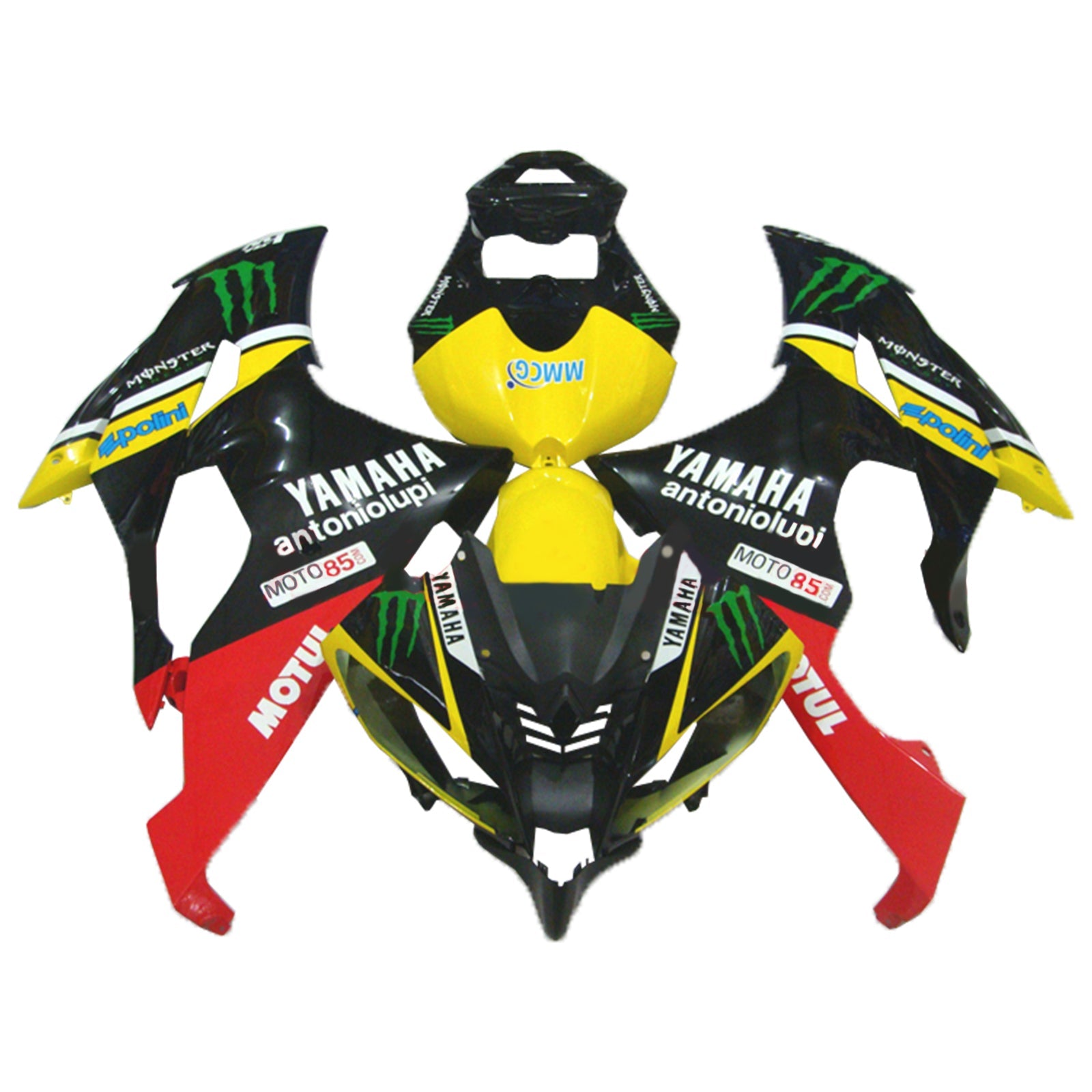 2008-2016 Yamaha YZF 600 R6 Kit de carenado Carrocería Plástico ABS