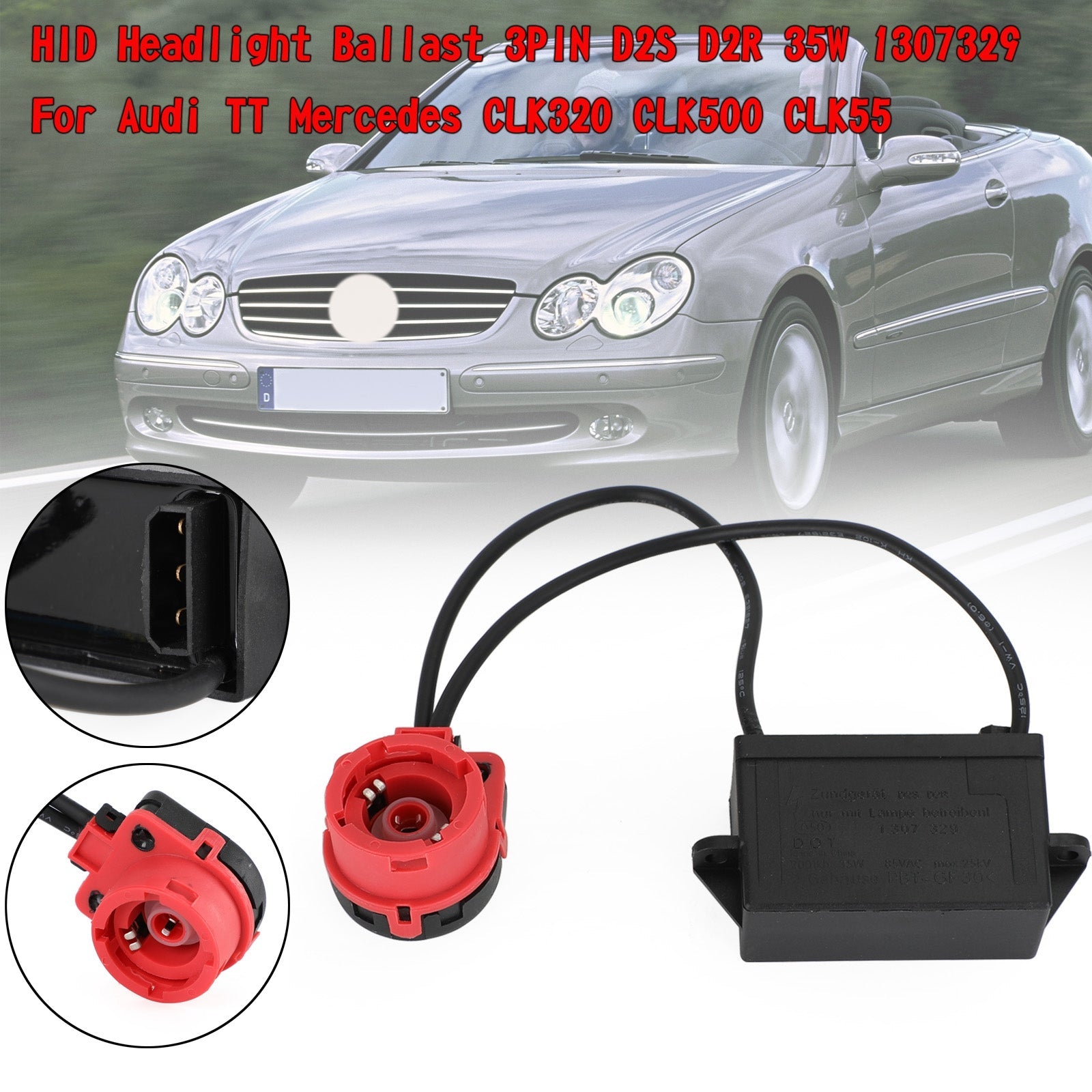 HID Koplamp Ballast 3PIN D2S D2R 35 W 1307329 Voor Audi TT Mercedes CLK320 500 Generieke