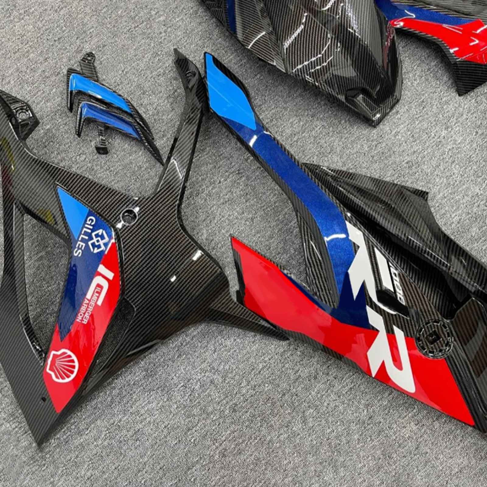 2019-2022 BMW M1000RR S1000RR Amotopart Injection Fairing Kit Karosseri Plast ABS #129