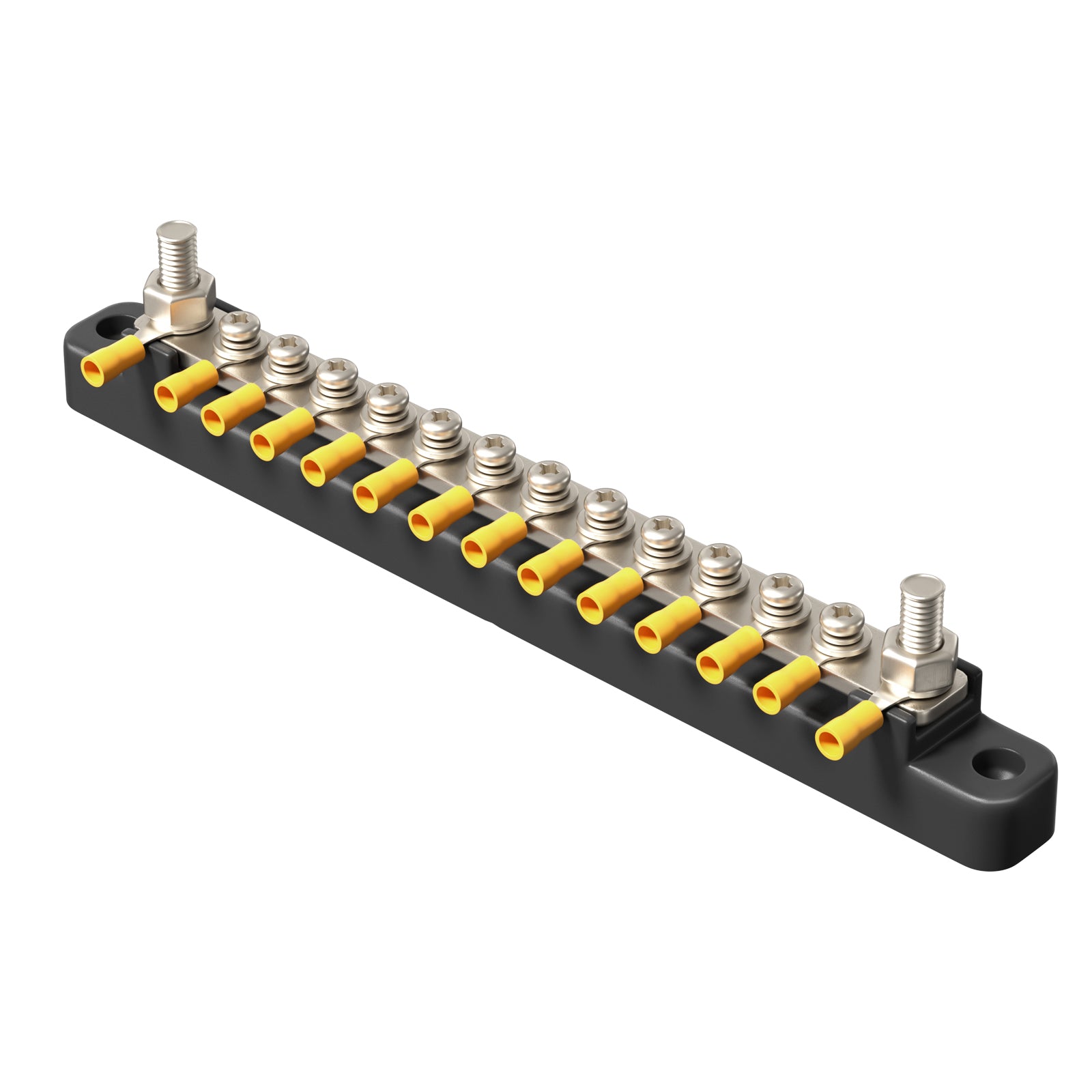 2/4/6/12 Way Dual-row Car Bus Bar Block with Dust Cover Distribution Terminal