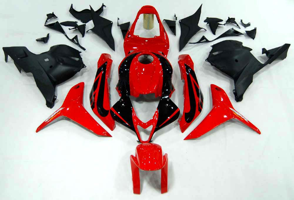 Kit de carénage rouge et noir Honda CBR600RR 2009-2012