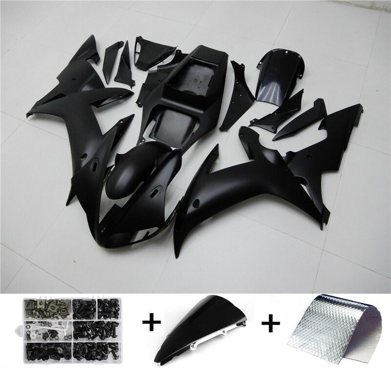 2002-2003 Yamaha YZF R1 Amotopart kuip matzwarte set