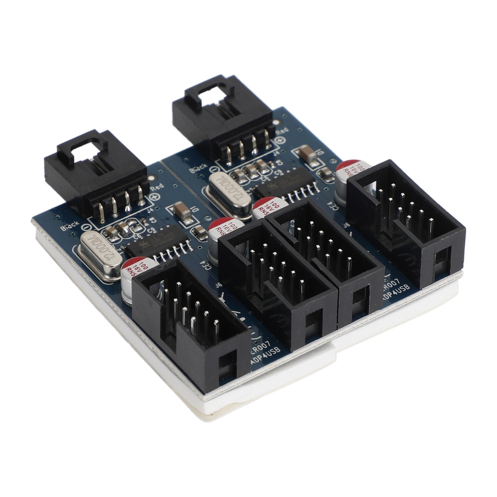 9-pins USB-header mannelijk 1 tot 4 vrouwelijk moederbord-uitbreidingsconnector-extender