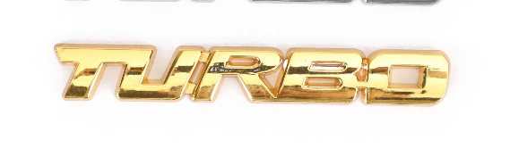 Métal 3D Turbo Logo Emblème De Voiture Badge Autocollant Coffre Pare-chocs Autocollant Argent Générique