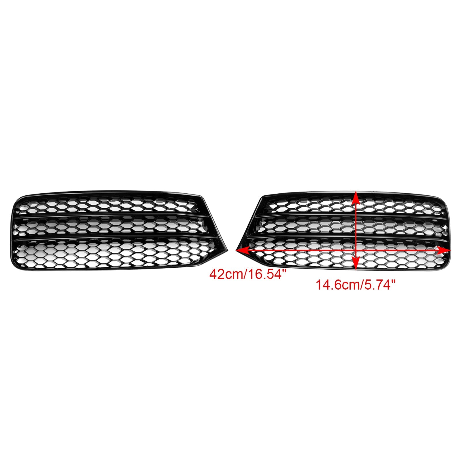 2015-2018 Audi A1 8X paire pare-chocs avant antibrouillard couverture calandre