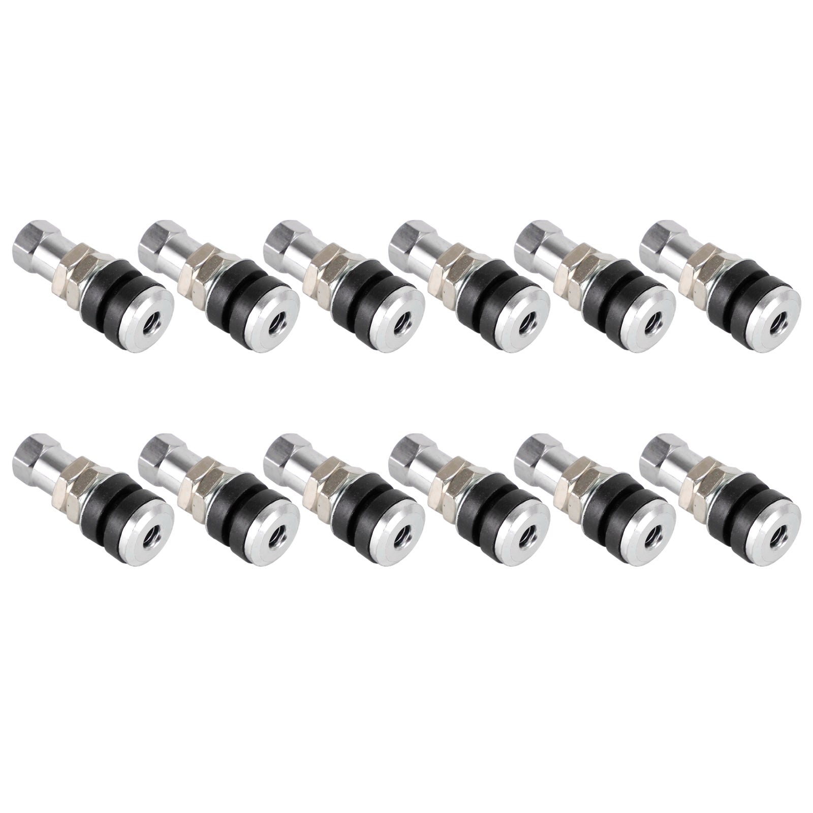 12pcs TR-161 Bolt In Tyre Valve Tire Metal Tubeless Clamp Snap-in Wheel Rim