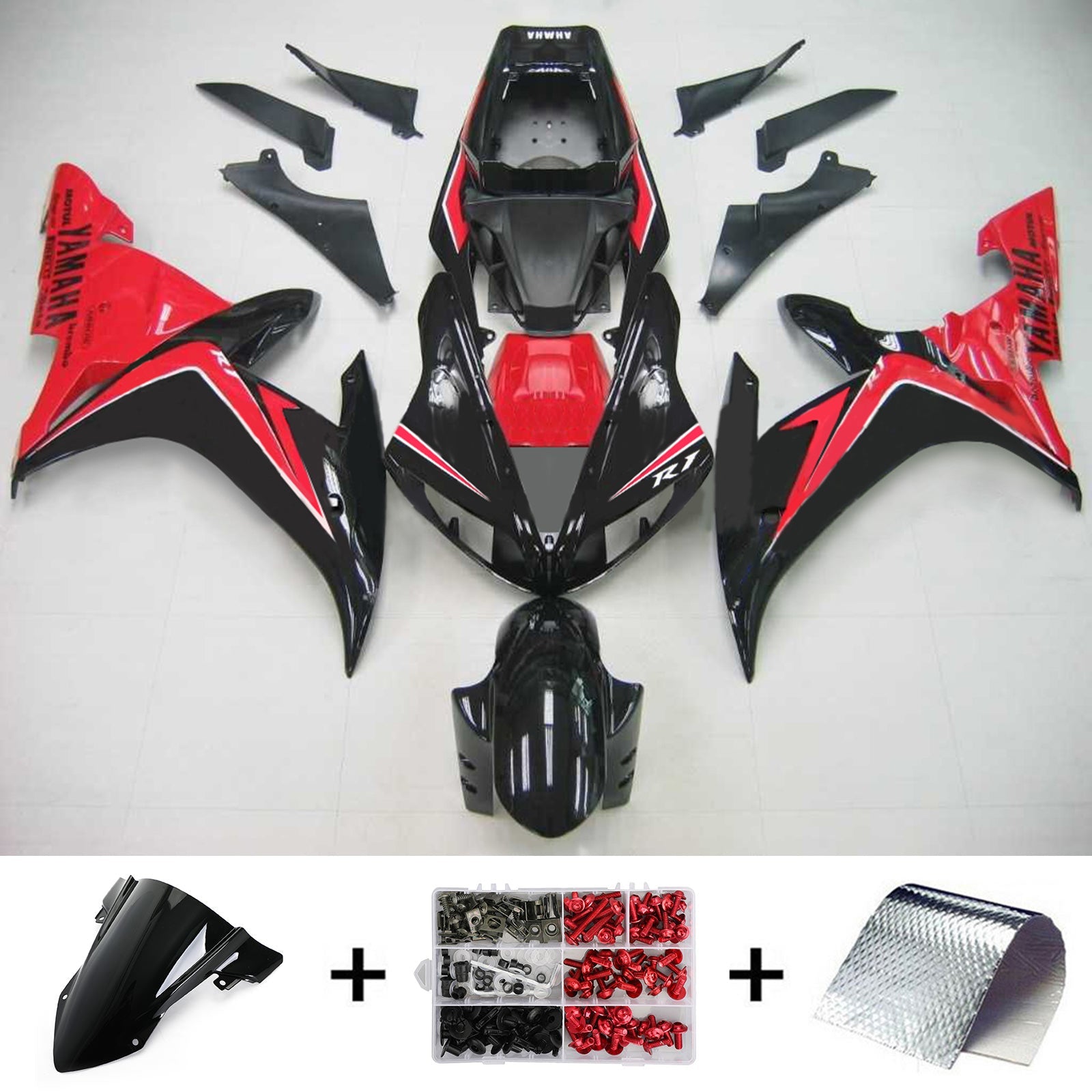 2002-2003 Yamaha YZF 1000 R1 Injection Fairing Kit Bodywork Plastic ABS #106