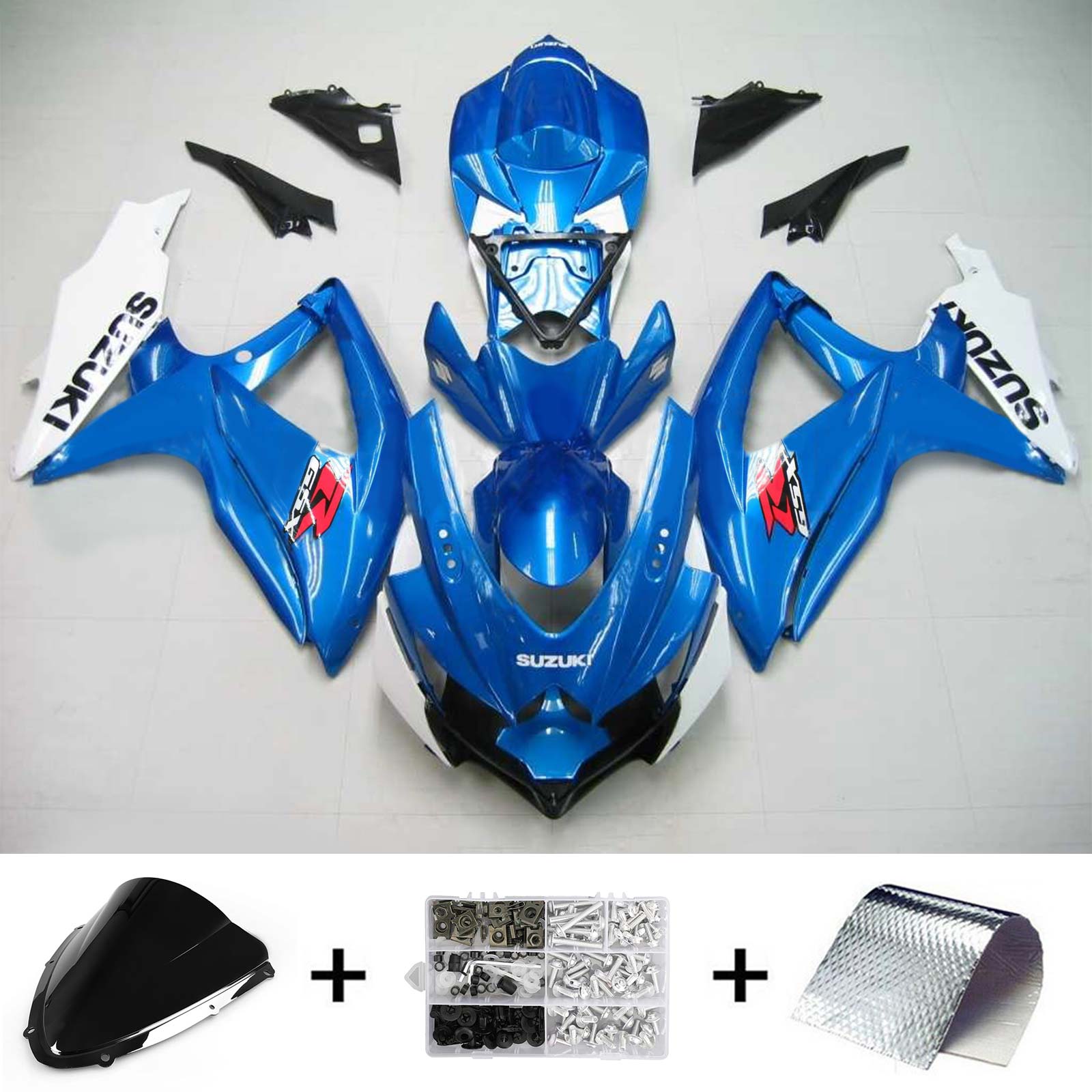 2008-2010 Suzuki GSXR 600/750 K8 Amotopart Injectiekuipset Carrosserie Kunststof ABS #141