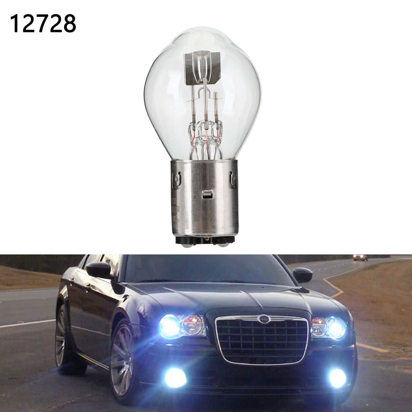 For Philips 12728 Premium Vision S2 35/35W BA20d +30% Motorcycle Phare Bulb Generic