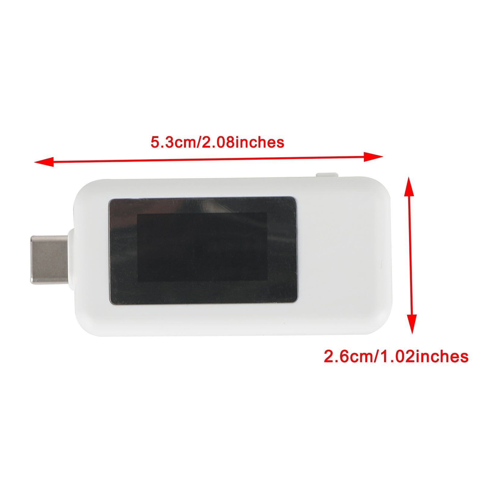 USB-tester Type C LCD-stroomspanning Lader Capaciteitsmonitor Vermogenstijdmeter