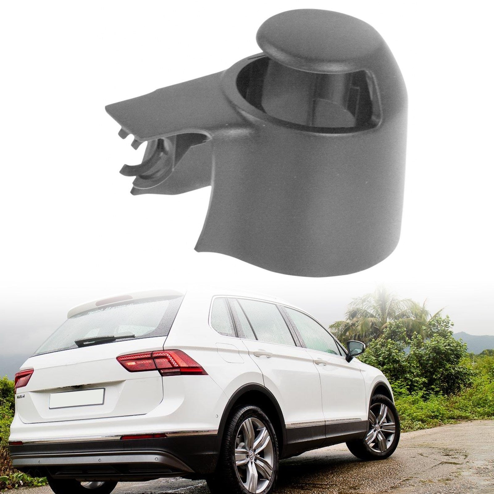 Zwart Achter Wisser Cover Cap Voor VW MK5 Golf Polo Passat Caddy Tiguan Touran Generiek