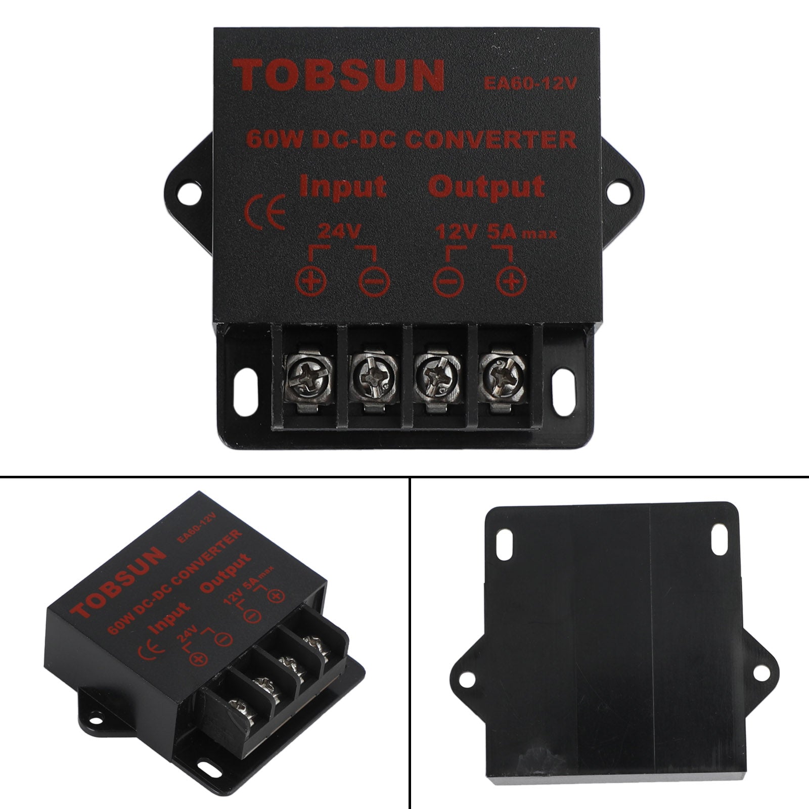 Régulateur de tension cc, convertisseur Buck 24V DC à 12V DC 5A 60W, réducteur abaisseur